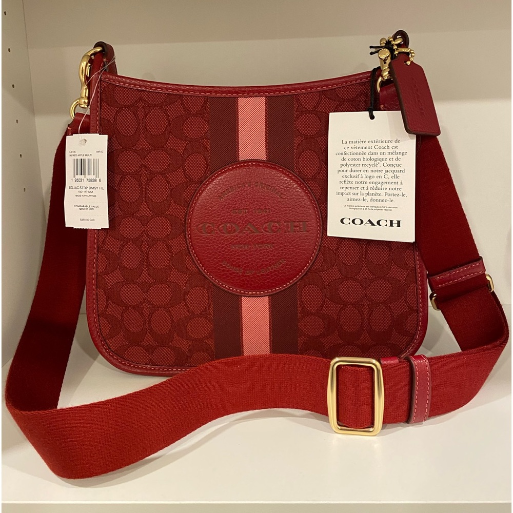 AUTHENTIC NEW SG JAC STRAP DMSY FIL COACH SLING BAG - Picture 2 of 5